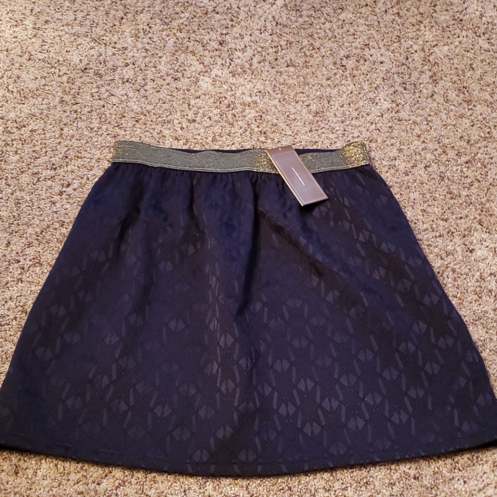 Francesca's NWT navy skirt sz sm